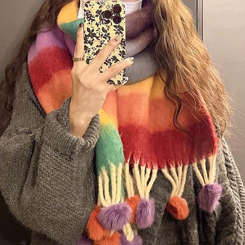 Clara | Bunte Gestreifte Schal