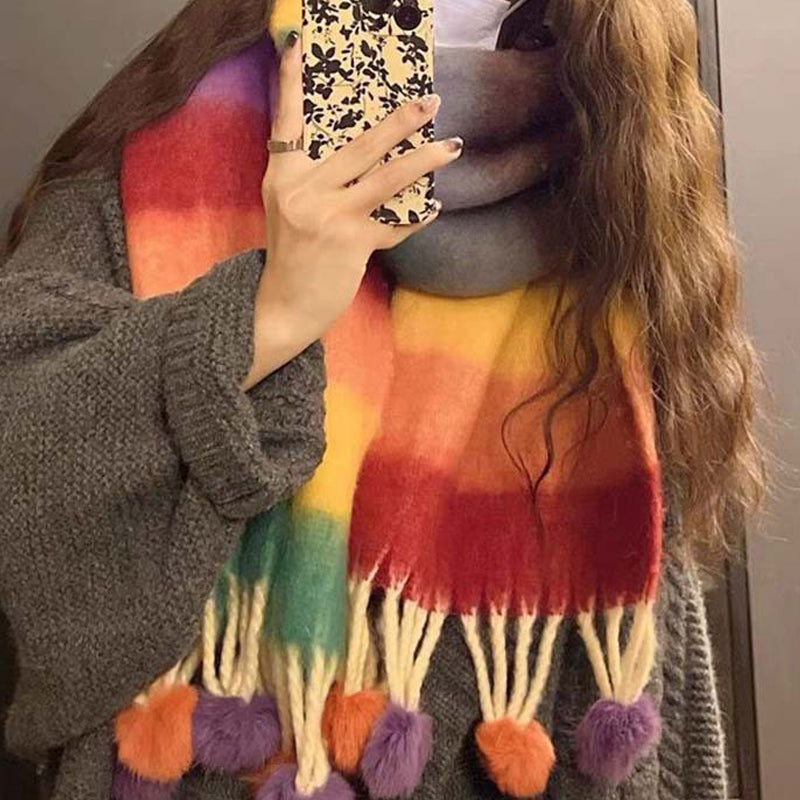 Clara | Bunte Gestreifte Schal