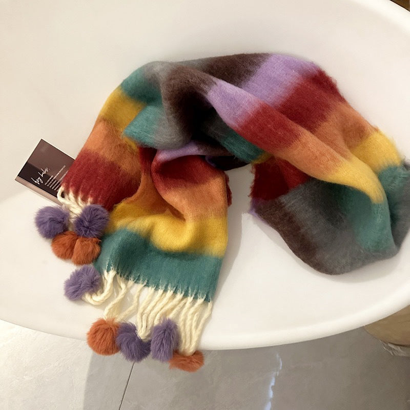 Clara | Bunte Gestreifte Schal