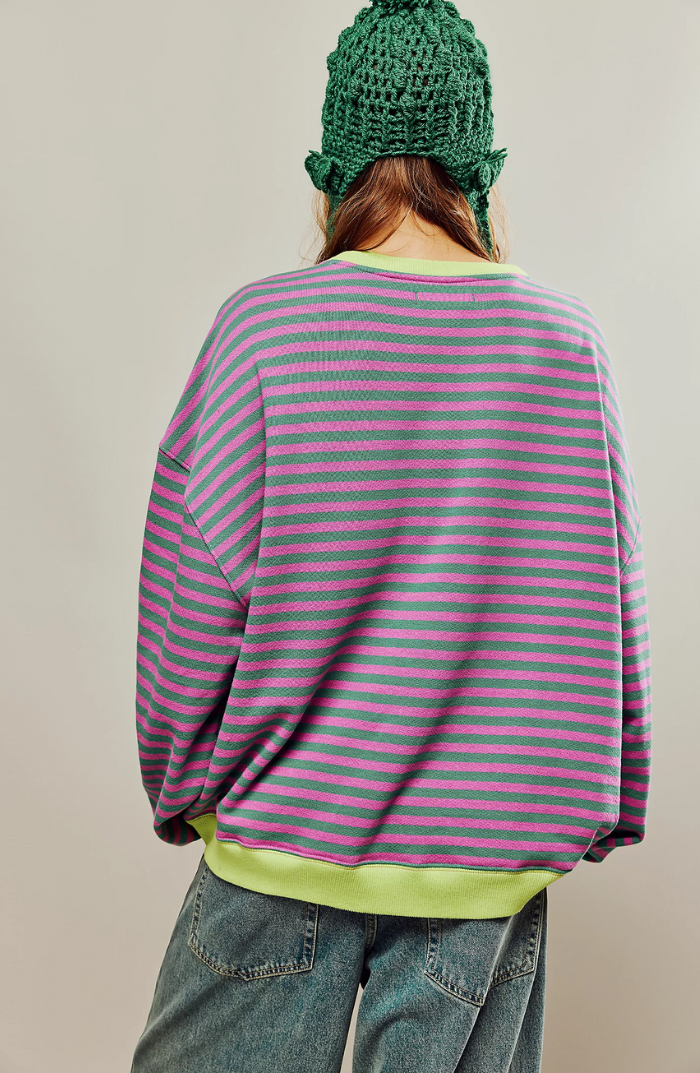 Sana | Gestreifter Oversize-Pullover