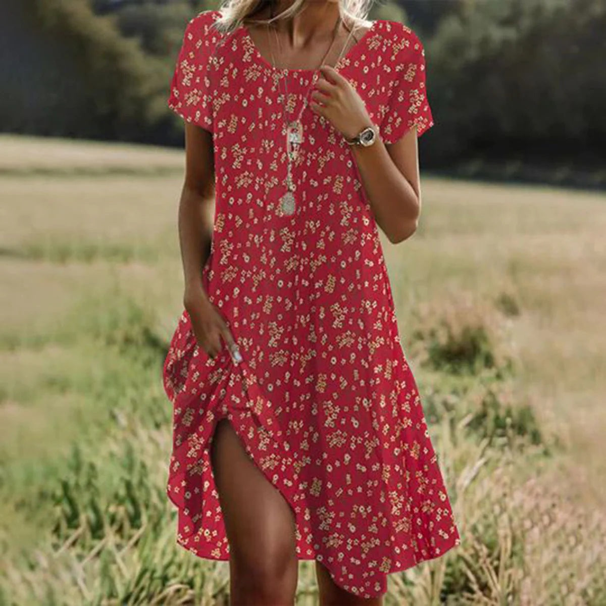 Ciara - Kleid mit Polka dot Muster