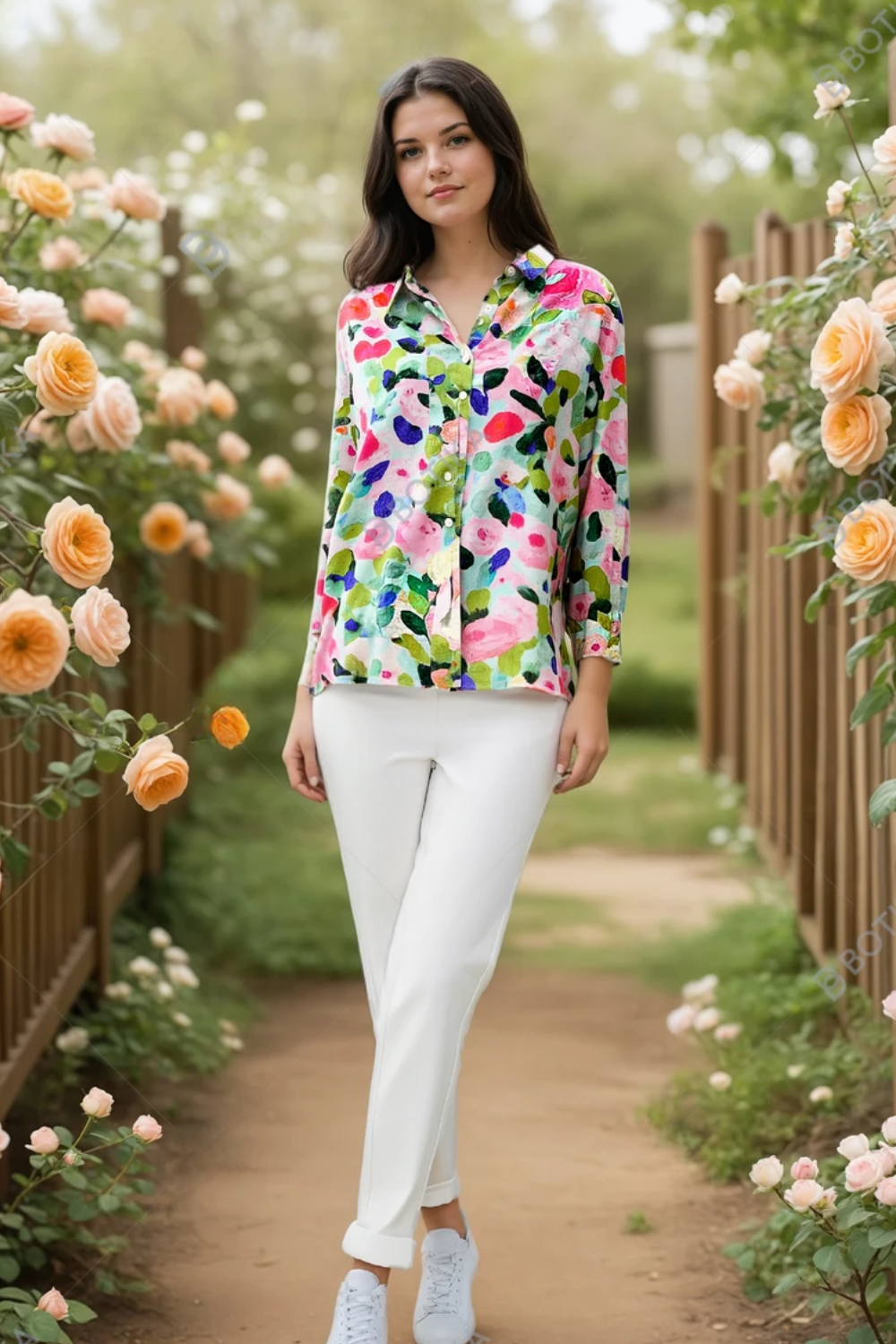 Maria™- Bluse mit Blumendruck