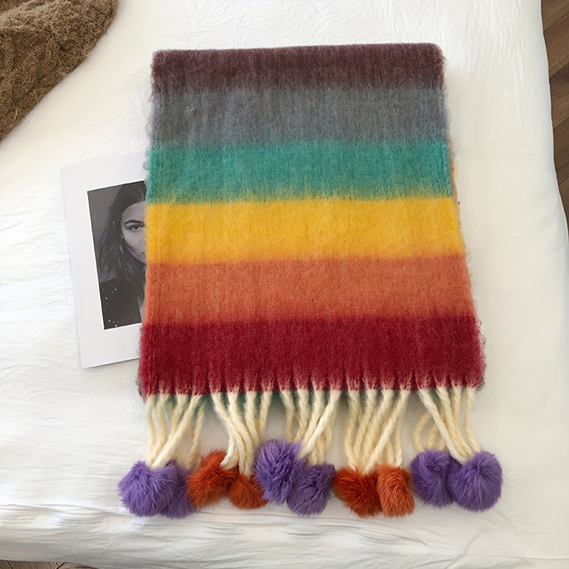 Clara | Bunte Gestreifte Schal