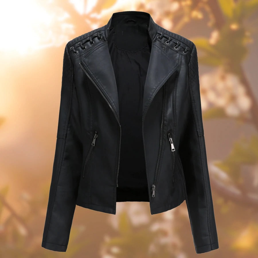 Elena™ | Leder Damen Wintermantel