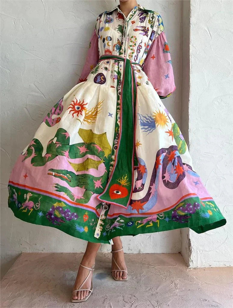 Alessia | Italienisches Maxikleid