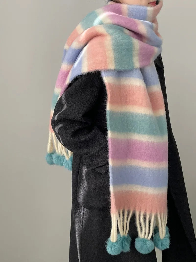 Clara | Bunte Gestreifte Schal