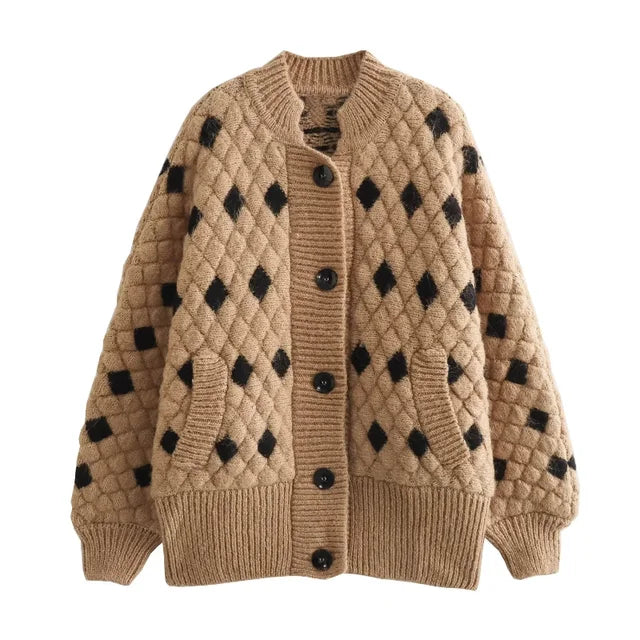 Amiri™ – Patchwork-Strick-Cardigan für Damen