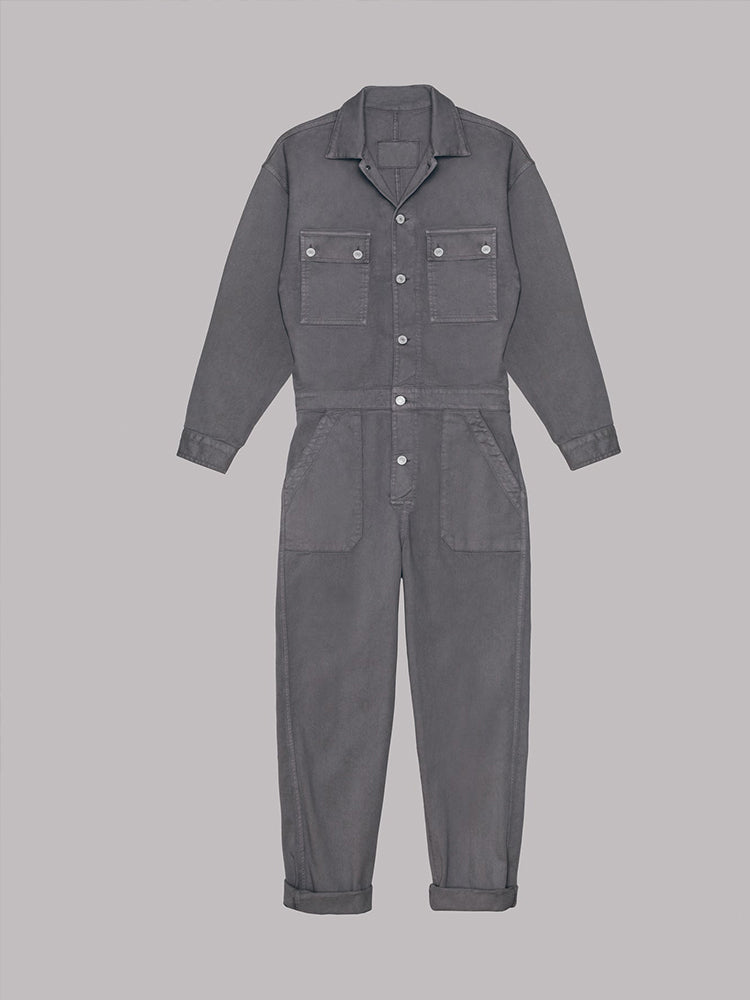 Mia - Jumpsuit mit lockerer Passform und Knopfleiste