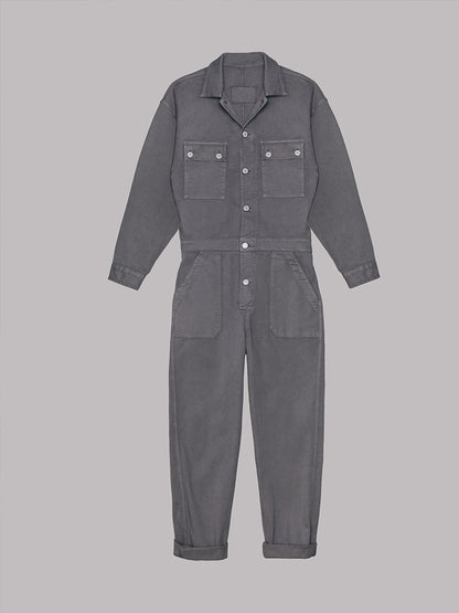 Mia - Jumpsuit mit lockerer Passform und Knopfleiste