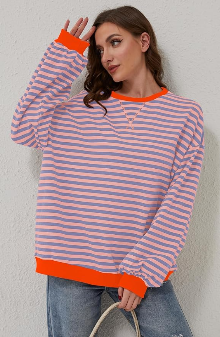 Sana | Gestreifter Oversize-Pullover