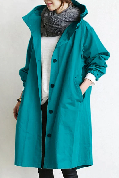Zara - Wasserabweisende Kapuzen-Windjacke Regenmantel