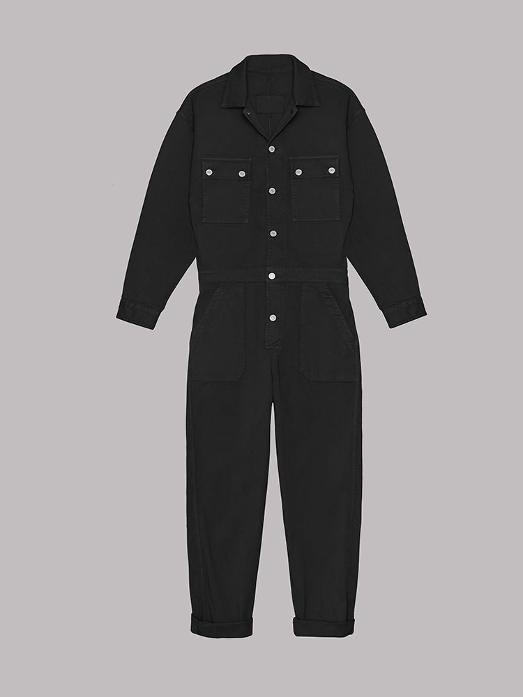 Mia - Jumpsuit mit lockerer Passform und Knopfleiste