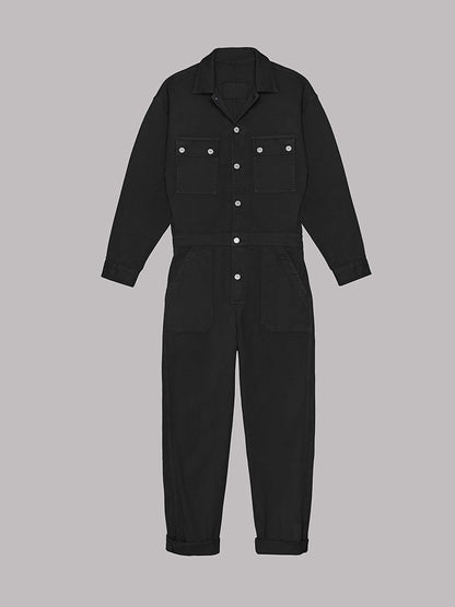 Mia - Jumpsuit mit lockerer Passform und Knopfleiste
