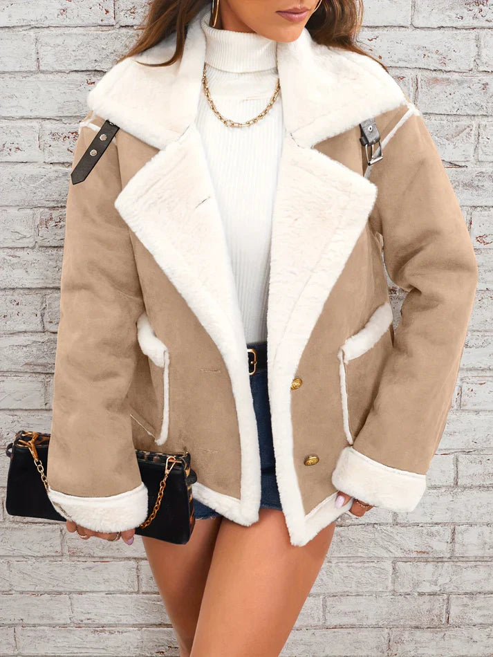 Runa - Damen Jacke mit Reverskragen und Knöpfen