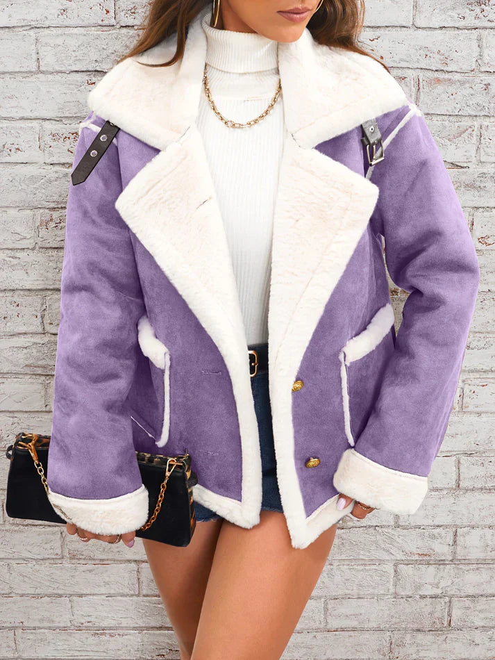 Runa - Damen Jacke mit Reverskragen und Knöpfen