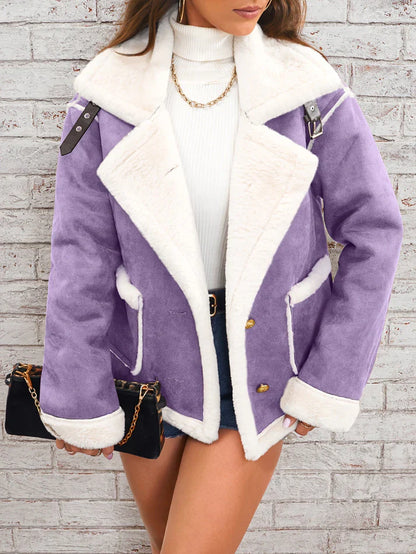 Runa - Damen Jacke mit Reverskragen und Knöpfen