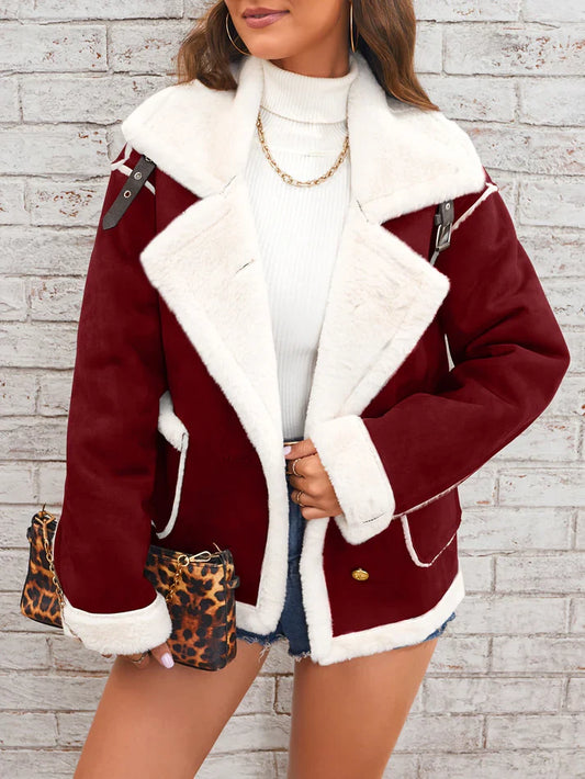 Runa - Damen Jacke mit Reverskragen und Knöpfen