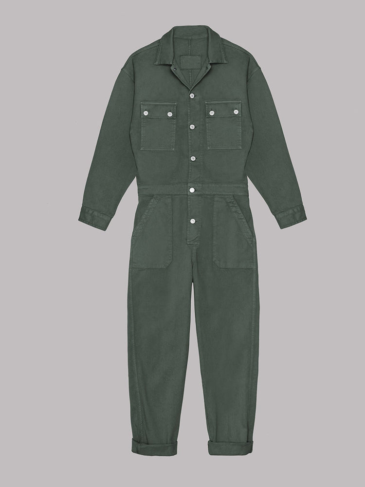 Mia - Jumpsuit mit lockerer Passform und Knopfleiste