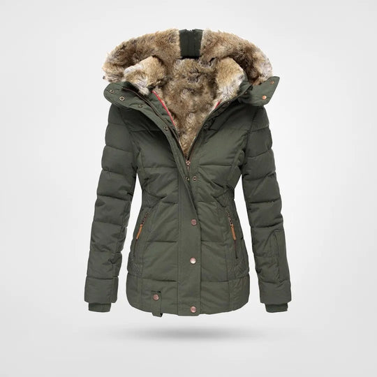 Zarah - Warme wasserdichte Winterjacke mit Innenfutter und Kapuze