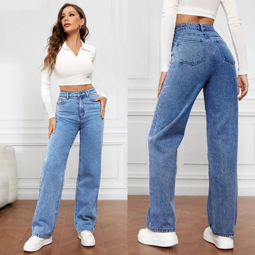 Lucy™ Vintage-Jeans mit hoher Taille