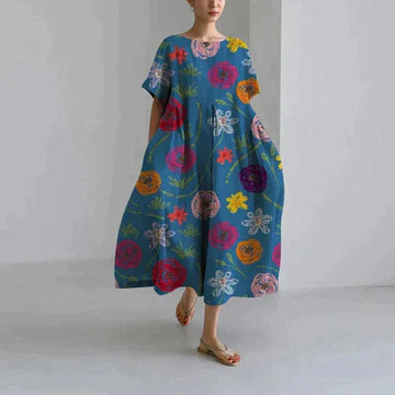 Elena™- Elegantes Kleid mit druck