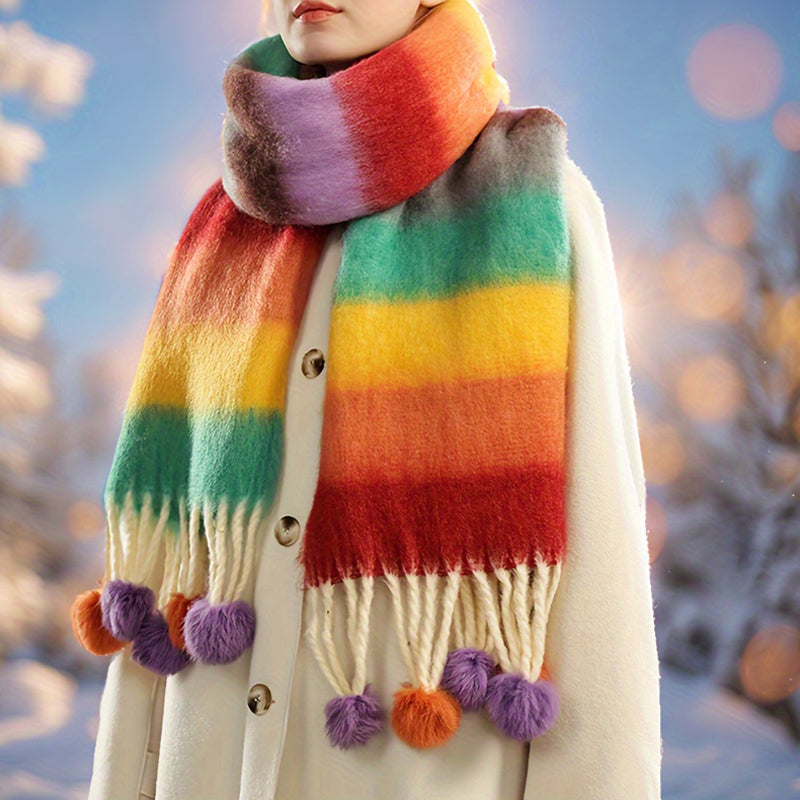 Clara | Bunte Gestreifte Schal