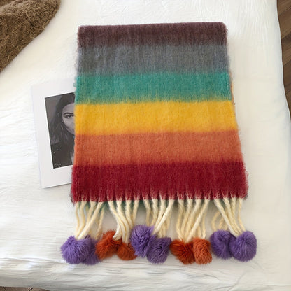 Clara | Bunte Gestreifte Schal