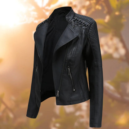 Elena™ | Leder Damen Wintermantel