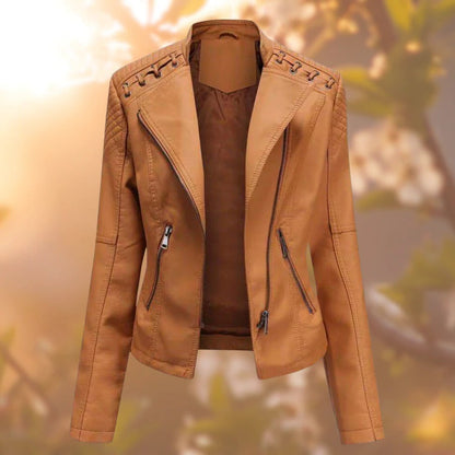 Elena™ | Leder Damen Wintermantel