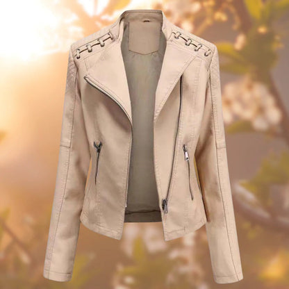Elena™ | Leder Damen Wintermantel