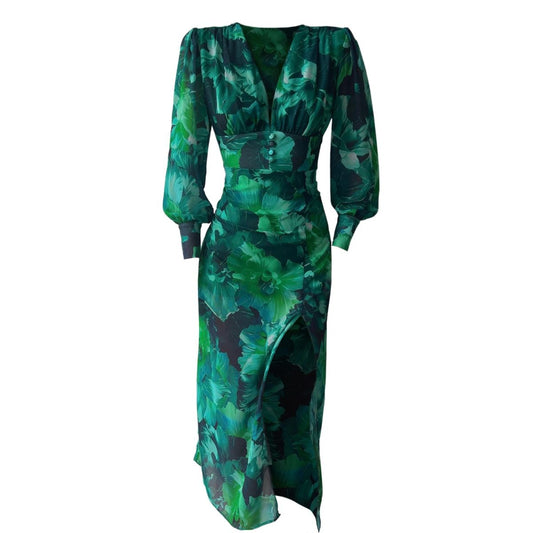 Giselle™ - bezauberndes smaragdgrünes Maxikleid