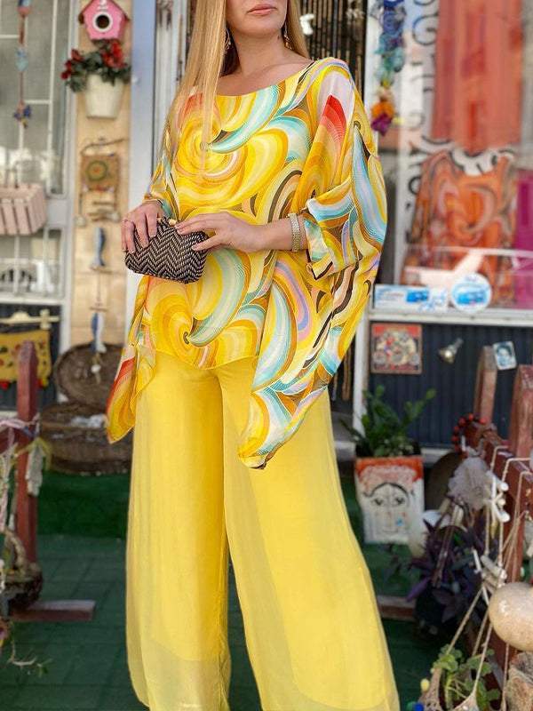 Liene™- Zweiteiliges Chiffon-Set