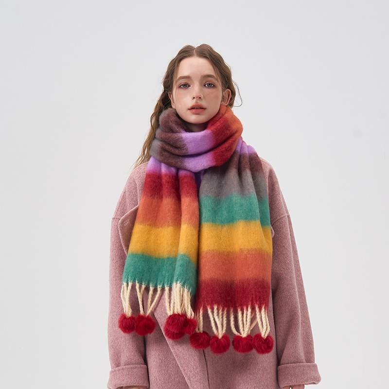 Clara | Bunte Gestreifte Schal