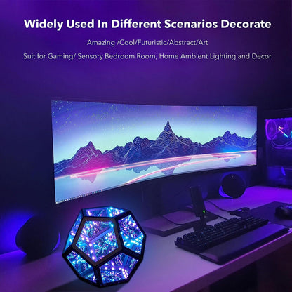 InfinityGlow™- Magische LED-Lampe mit Fernbedienung